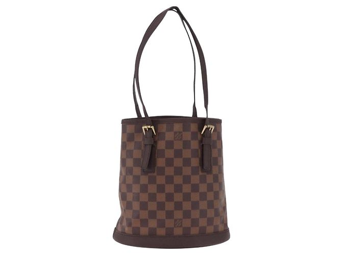 Borsa a tracolla LOUIS VUITTON Damier Ebene Marais N42240 LV Auth hk4107 - vista 13