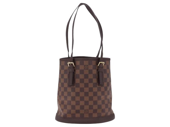 Borsa a tracolla LOUIS VUITTON Damier Ebene Marais N42240 LV Auth hk4107 - vista 2