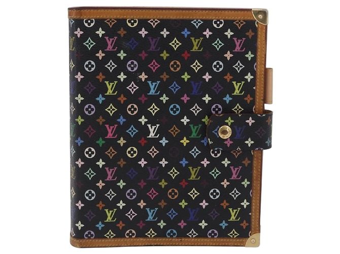 LOUIS VUITTON Monogram Multicolor Agenda GM Cover Black R20893 LV Auth 202101V - vista 13