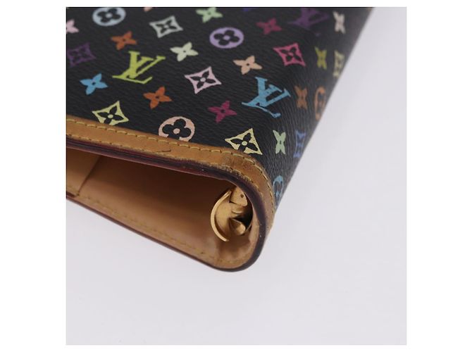 LOUIS VUITTON Monogram Multicolor Agenda GM Cover Black R20893 LV Auth 202101V - vista 17