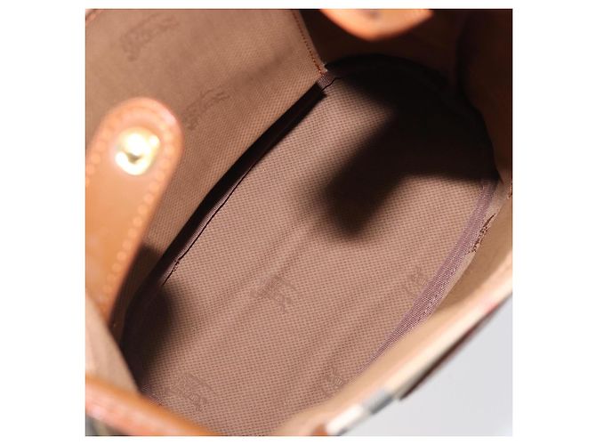 Borsa a tracolla Burberrys Nova Check Canvas Beige Gold Auth 199830A D'oro - vista 12