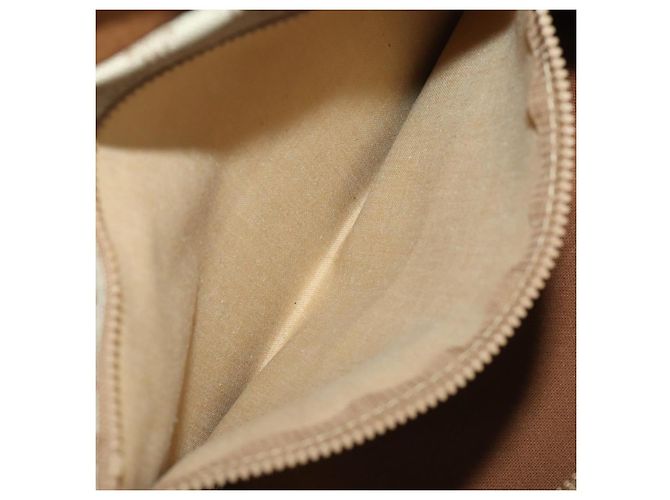 Céline CELINE Macadam Canvas Boston Bag PVC Beige Gold Auth 197611 Golden - view 25