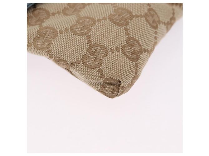 Borsello da vita GUCCI GG Canvas Sherry Line Outlet Beige Silver 162962 Auth 200345A Argento - vista 12