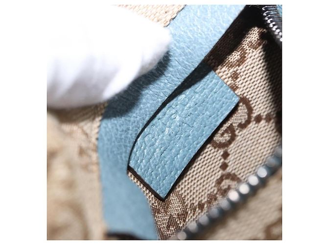 Borsello da vita GUCCI GG Canvas Sherry Line Outlet Beige Silver 162962 Auth 200345A Argento - vista 19