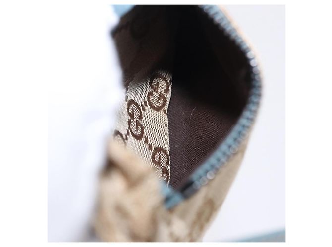 Borsello da vita GUCCI GG Canvas Sherry Line Outlet Beige Silver 162962 Auth 200345A Argento - vista 20