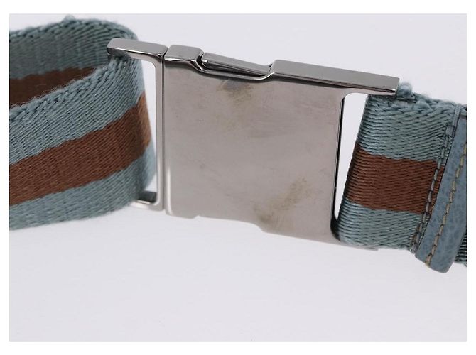 Borsello da vita GUCCI GG Canvas Sherry Line Outlet Beige Silver 162962 Auth 200345A Argento - vista 9