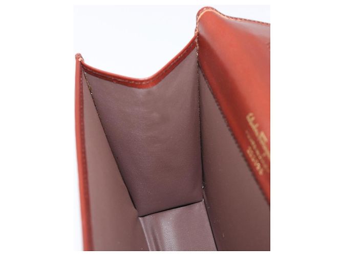 Borsa a pochette Salvatore Ferragamo in pelle marrone e oro Auth 200009 D'oro - vista 17