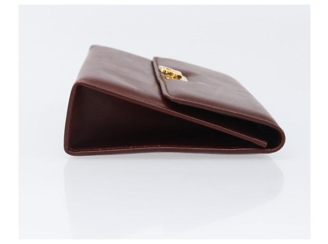 Borsa a pochette Salvatore Ferragamo in pelle marrone e oro Auth 200009 D'oro - vista 3