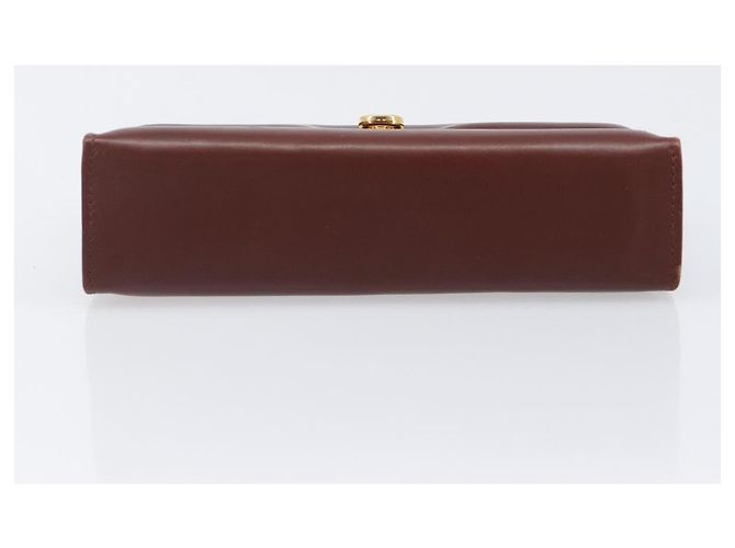 Borsa a pochette Salvatore Ferragamo in pelle marrone e oro Auth 200009 D'oro - vista 6