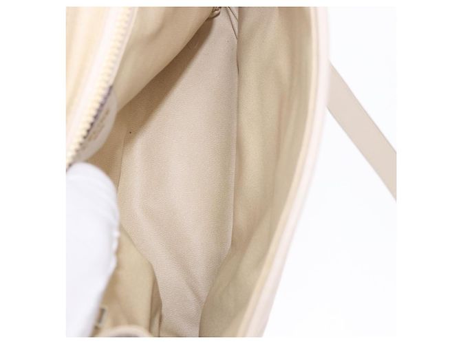 Céline Borsa a tracolla CELINE in pelle beige tono oro Auth 202258A - vista 11
