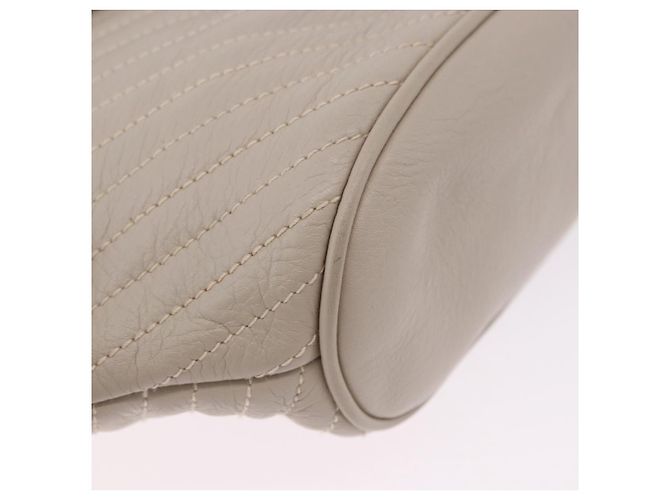 Céline Borsa a tracolla CELINE in pelle beige tono oro Auth 202258A - vista 15