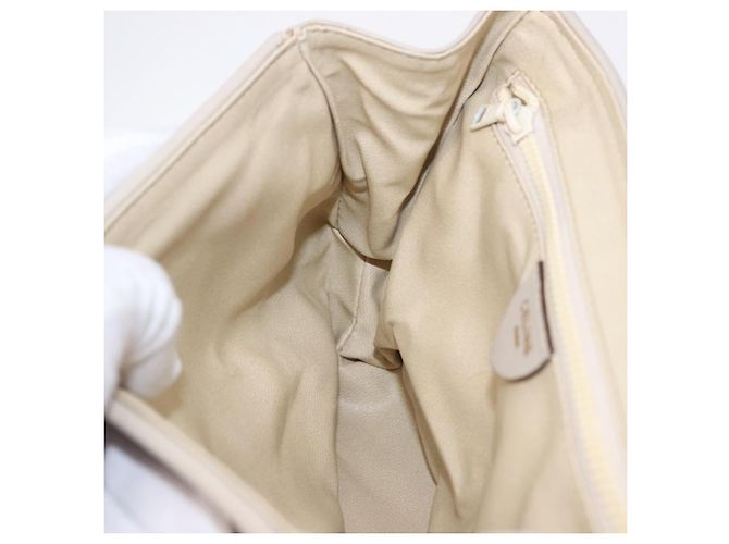 Céline Borsa a tracolla CELINE in pelle beige tono oro Auth 202258A - vista 22