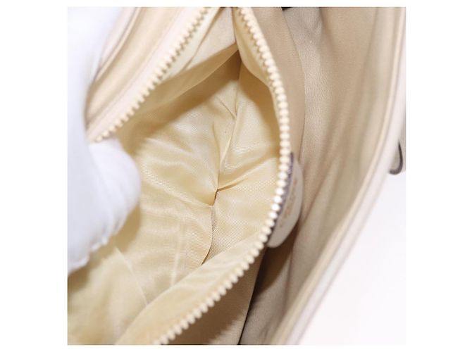 Céline Borsa a tracolla CELINE in pelle beige tono oro Auth 202258A - vista 24