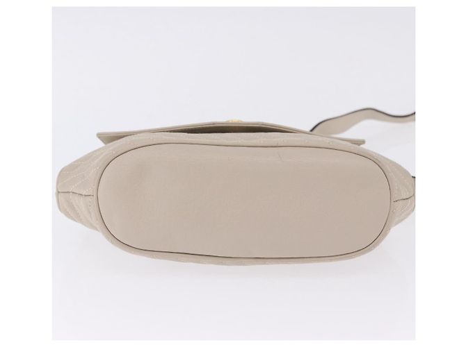Céline Borsa a tracolla CELINE in pelle beige tono oro Auth 202258A - vista 6