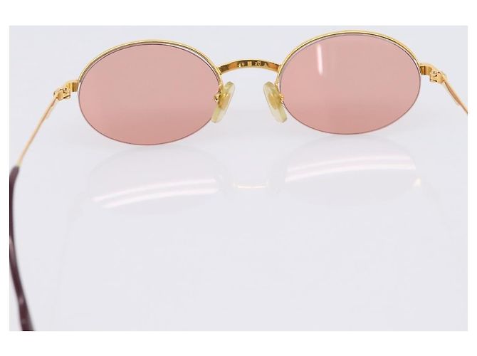 CARTIER Sonnenbrille Metal Gold Tone Auth bs36892A - Ansicht 10