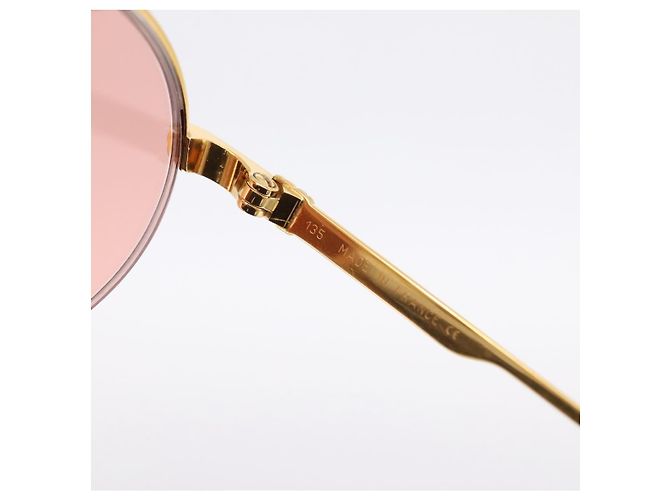 CARTIER Sonnenbrille Metal Gold Tone Auth bs36892A - Ansicht 11