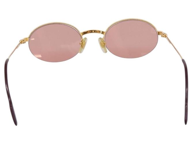 CARTIER Sonnenbrille Metal Gold Tone Auth bs36892A - Ansicht 3