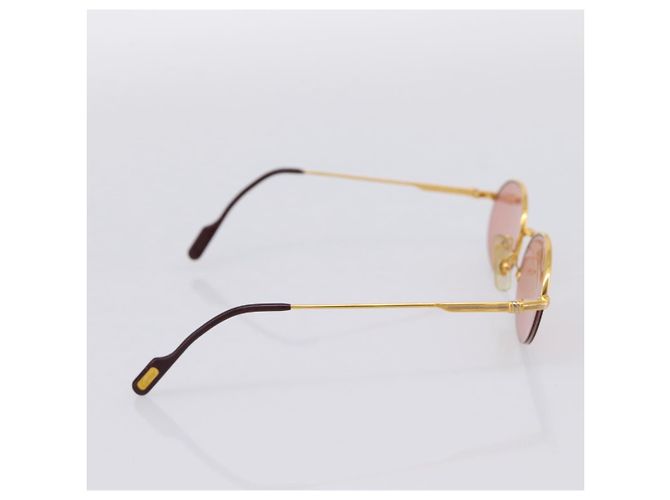CARTIER Sonnenbrille Metal Gold Tone Auth bs36892A - Ansicht 4