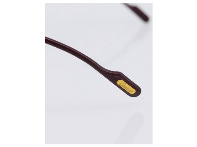 CARTIER Sonnenbrille Metal Gold Tone Auth bs36892A - Ansicht 7