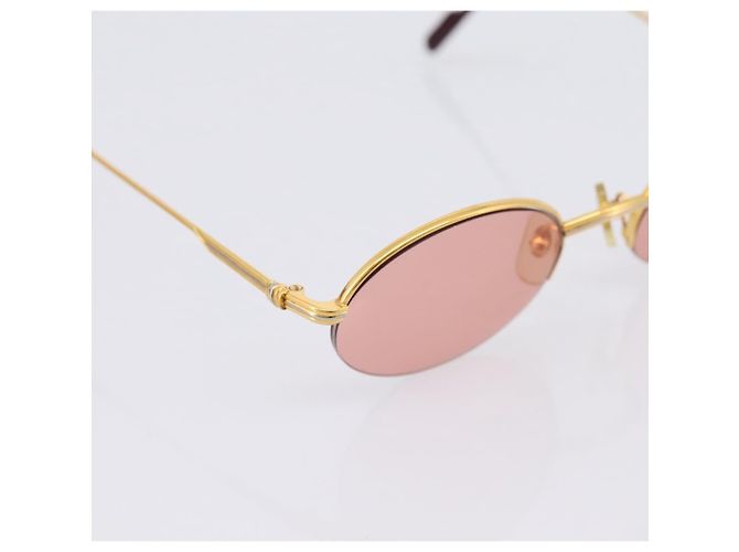CARTIER Sonnenbrille Metal Gold Tone Auth bs36892A - Ansicht 8
