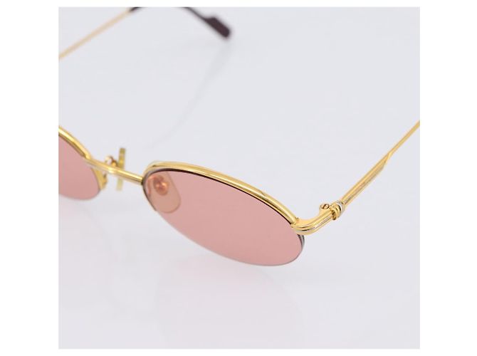 CARTIER Sonnenbrille Metal Gold Tone Auth bs36892A - Ansicht 9