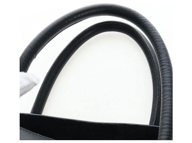 Céline Borsa a mano CELINE Luggage Phantom in pelle nera e oro Auth fm5451M Nero D'oro - vista 14
