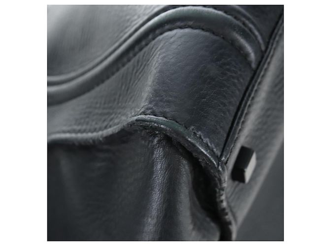 Céline Borsa a mano CELINE Luggage Phantom in pelle nera e oro Auth fm5451M Nero D'oro - vista 17