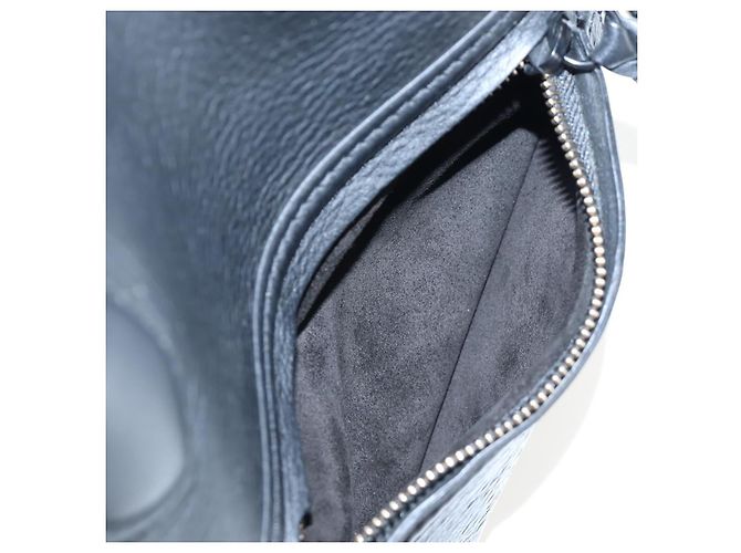 Céline Borsa a mano CELINE Luggage Phantom in pelle nera e oro Auth fm5451M Nero D'oro - vista 21