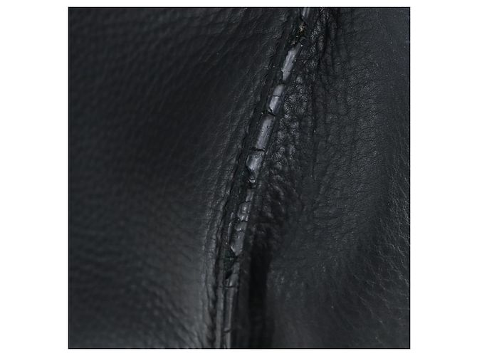 Céline Borsa a mano CELINE Luggage Phantom in pelle nera e oro Auth fm5451M Nero D'oro - vista 9