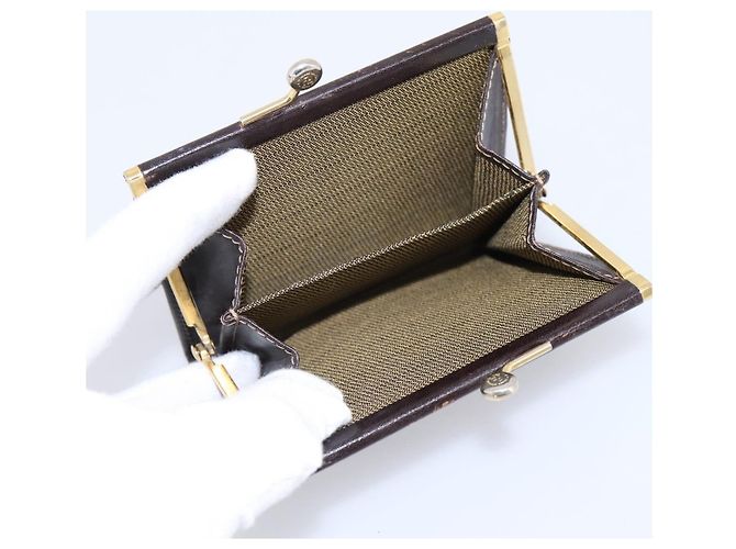 Monedero FENDI Zucca Canvas Marrón Negro Auth bs36888 Castaño - vista 10
