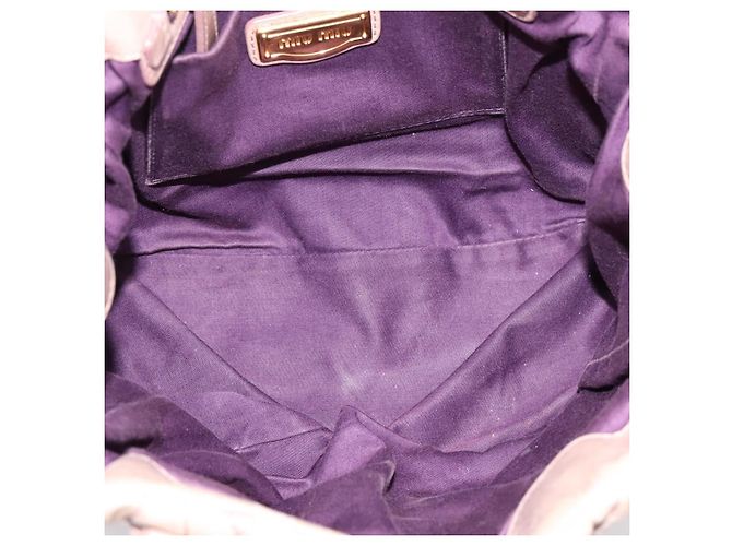 Bolsa Miu Miu Matelassé em couro 2way Rosa Ouro Auth 199464A Dourado - vista 11