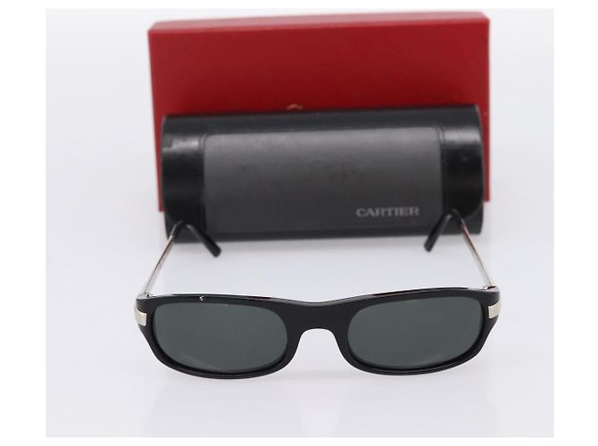 CARTIER Sonnenbrille Plastic Black Auth bs36860V Schwarz - Ansicht 13