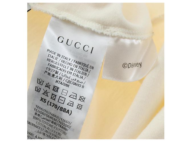 GUCCI GUCCIxDisney Mickey Mouse Short-Sleeved T-shirt Cotton White Auth 193728M - view 13