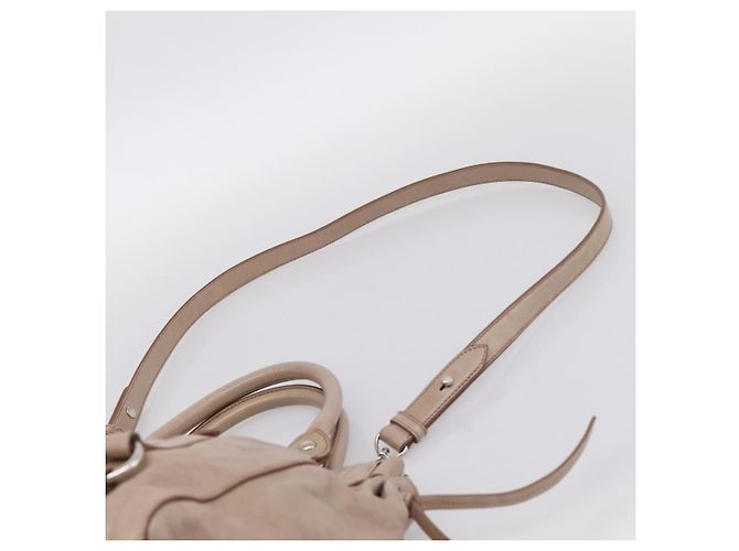 Miu Miu Handtasche Vitellolux 2way Pink Silver Auth 202001A Silber - Ansicht 14
