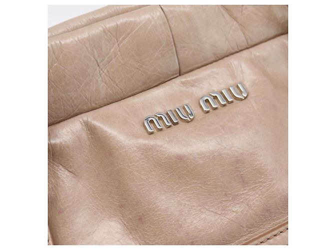 Miu Miu Handtasche Vitellolux 2way Pink Silver Auth 202001A Silber - Ansicht 18