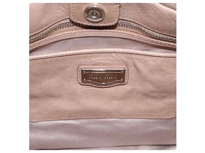 Miu Miu Handtasche Vitellolux 2way Pink Silver Auth 202001A Silber - Ansicht 19