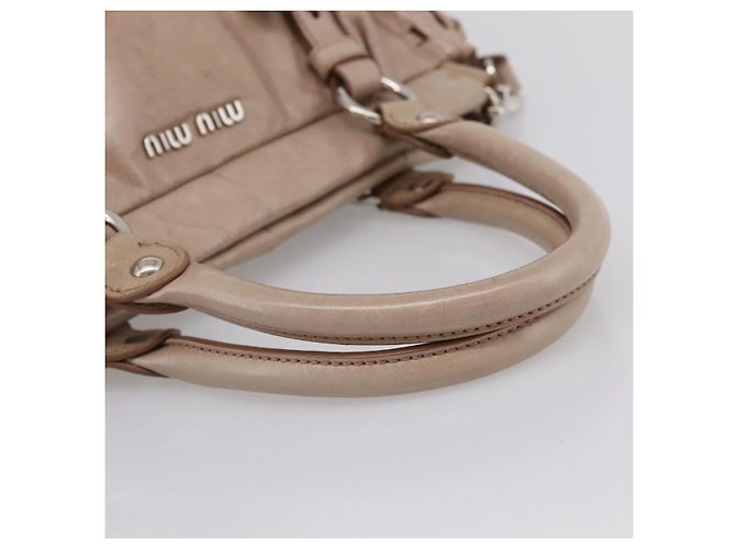 Miu Miu Handtasche Vitellolux 2way Pink Silver Auth 202001A Silber - Ansicht 7