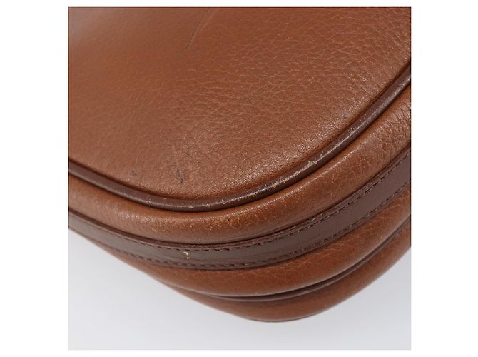 Borsa a tracolla Burberrys in pelle marrone e oro autentica hk4047 D'oro - vista 16