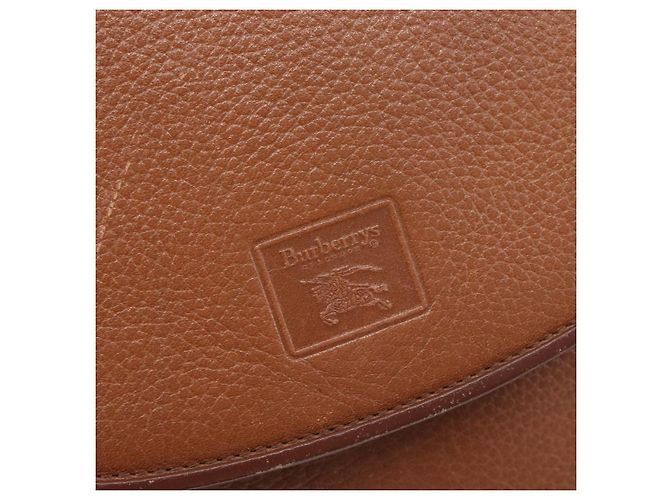 Borsa a tracolla Burberrys in pelle marrone e oro autentica hk4047 D'oro - vista 17