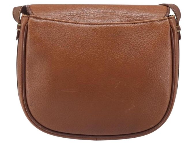 Borsa a tracolla Burberrys in pelle marrone e oro autentica hk4047 D'oro - vista 2