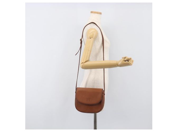 Borsa a tracolla Burberrys in pelle marrone e oro autentica hk4047 D'oro - vista 23