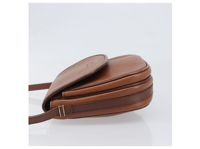 Borsa a tracolla Burberrys in pelle marrone e oro autentica hk4047 D'oro - vista 4
