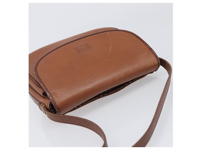 Borsa a tracolla Burberrys in pelle marrone e oro autentica hk4047 D'oro - vista 6