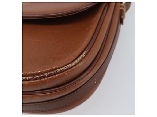 Borsa a tracolla Burberrys in pelle marrone e oro autentica hk4047 D'oro - vista 9