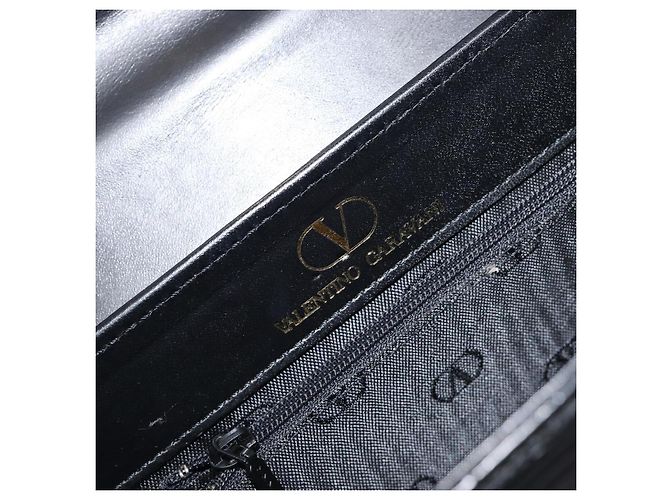 Borsa a mano VALENTINO in pelle 2way Nera Tono Oro Auth BA15401A Nero - vista 20