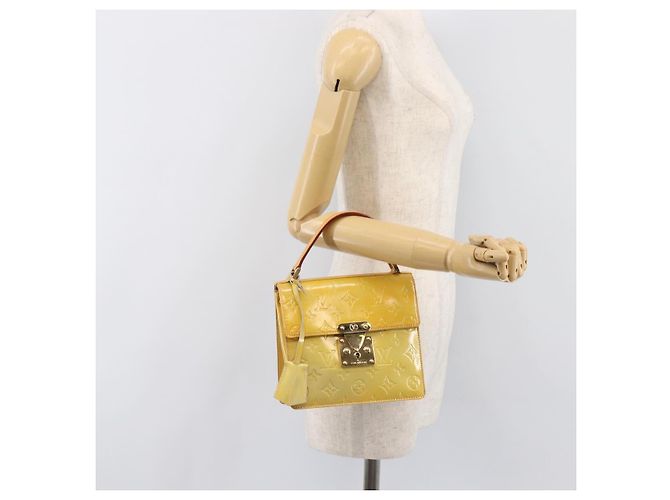 LOUIS VUITTON Monogram Vernis Spring Street Hand Bag Gris M91029 LV Auth 200809 Grau - Ansicht 25