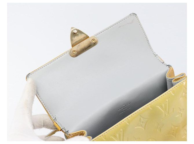 LOUIS VUITTON Monogram Vernis Spring Street Hand Bag Gris M91029 LV Auth 200809 Grau - Ansicht 9