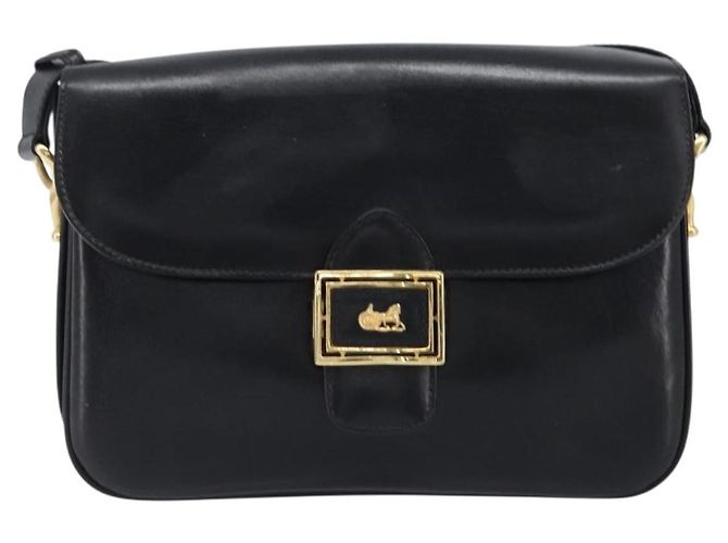 Céline CELINE Schultertasche aus Leder Schwarz Gold Auth mr2877 Golden - Ansicht 13