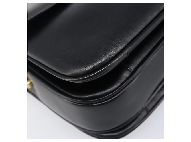 Céline CELINE Schultertasche aus Leder Schwarz Gold Auth mr2877 Golden - Ansicht 15