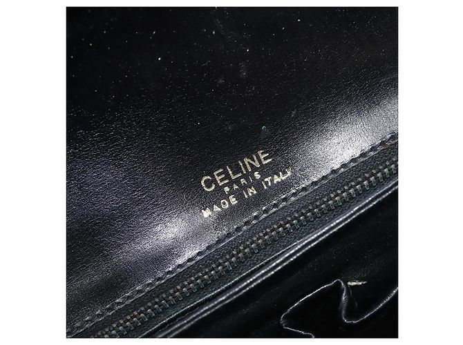 Céline CELINE Schultertasche aus Leder Schwarz Gold Auth mr2877 Golden - Ansicht 19